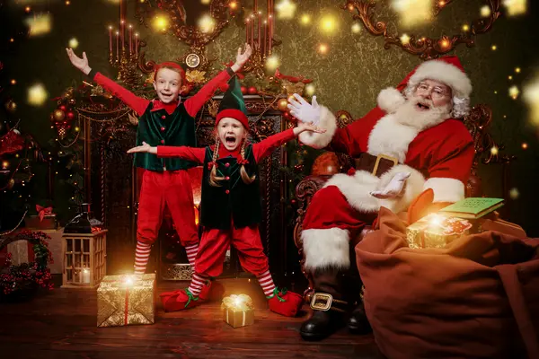 What was the slogan for Santa's Elves' new business?