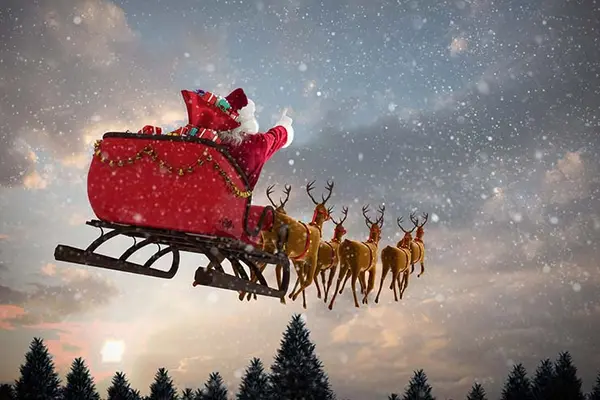 Why does Santa's sled get such good mileage?
