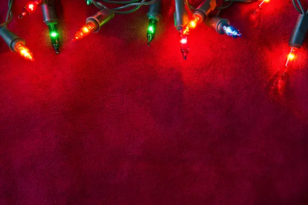 Why did the little girl plant the Christmas lights?