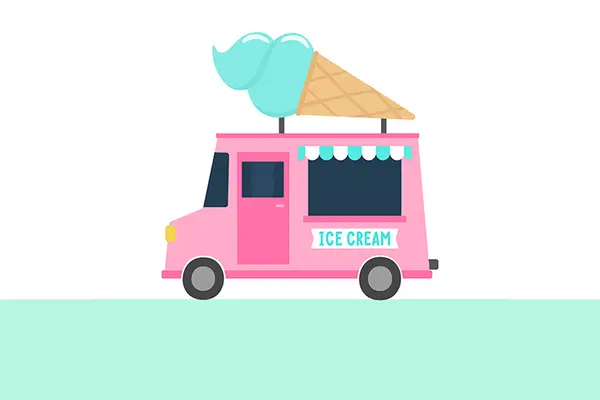 Why did the ice cream truck break down?