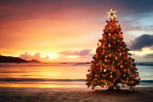 What do you call it when the ocean is calm around Christmastime?